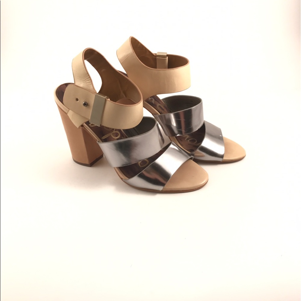 💰 SALE 🤗Sam Edelman heels silver and tan heels